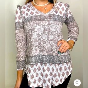 David Cline ruffle shirt from Barbara Katz